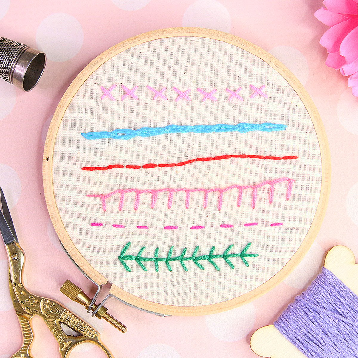 Feather Stitch Embroidery Best Beginner Tutorial TREASURIE