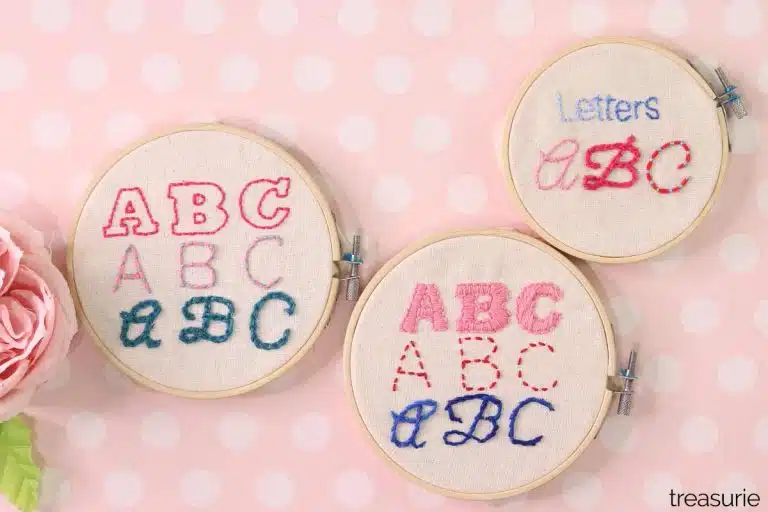 How To Embroider Letters With 11 Stitches TREASURIE