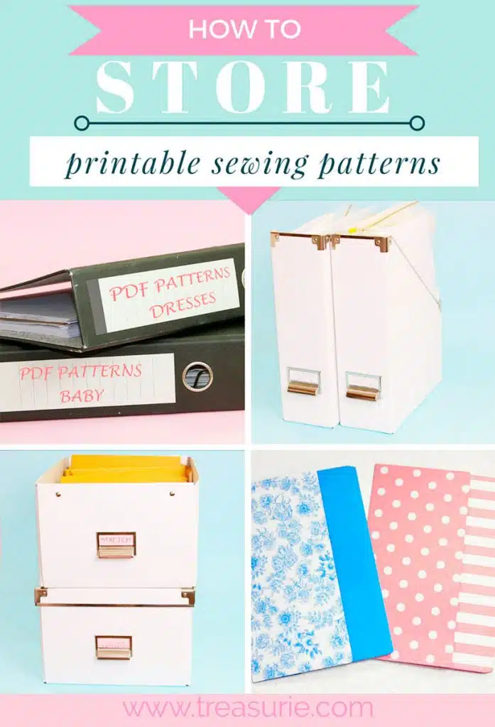 Sewing Pattern Storage 8 WAYS to store patterns TREASURIE