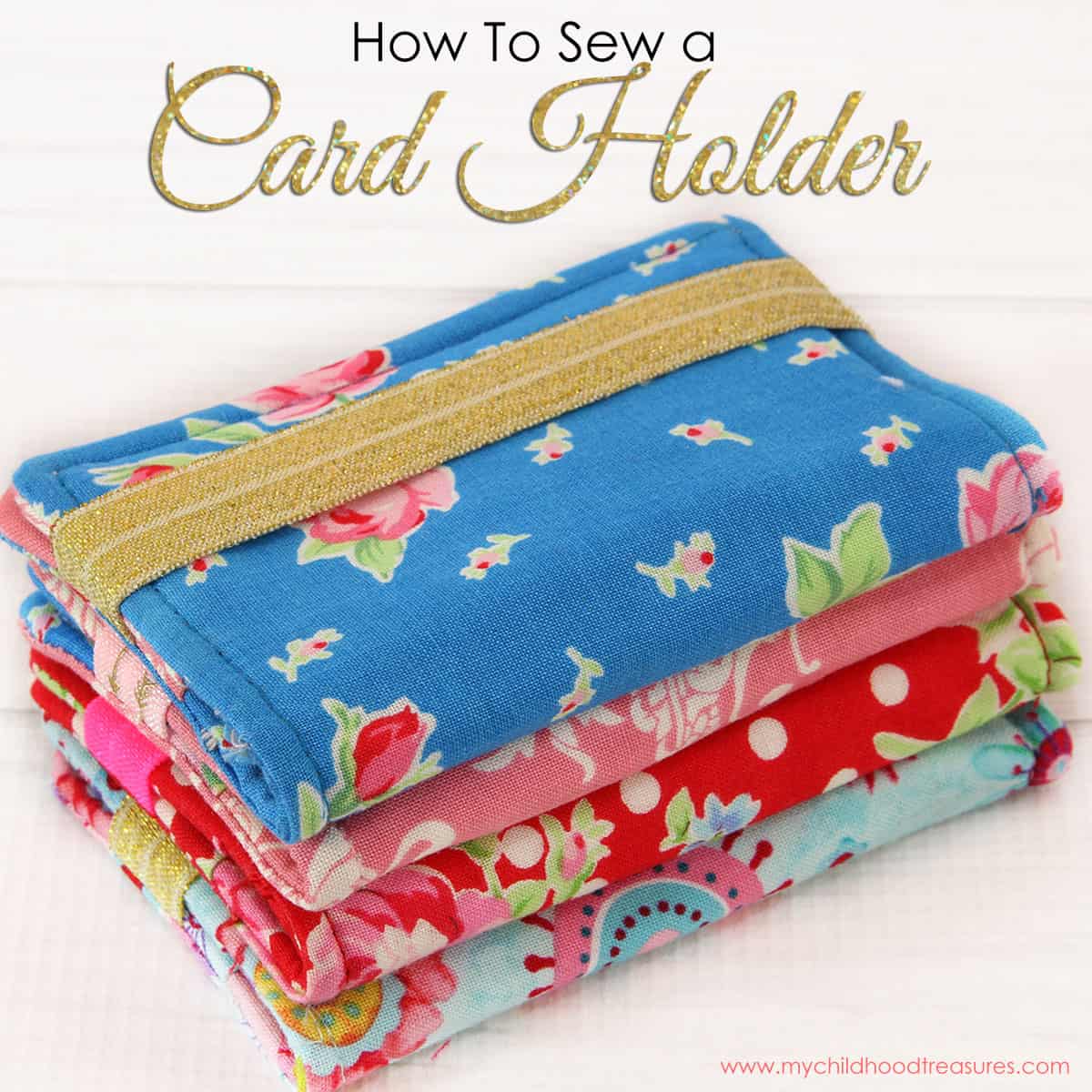 DIY Business Card Holder - FUN Scrap Fabric Project |TREASURIE