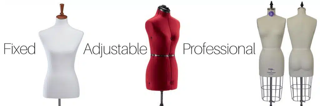 types of dress form