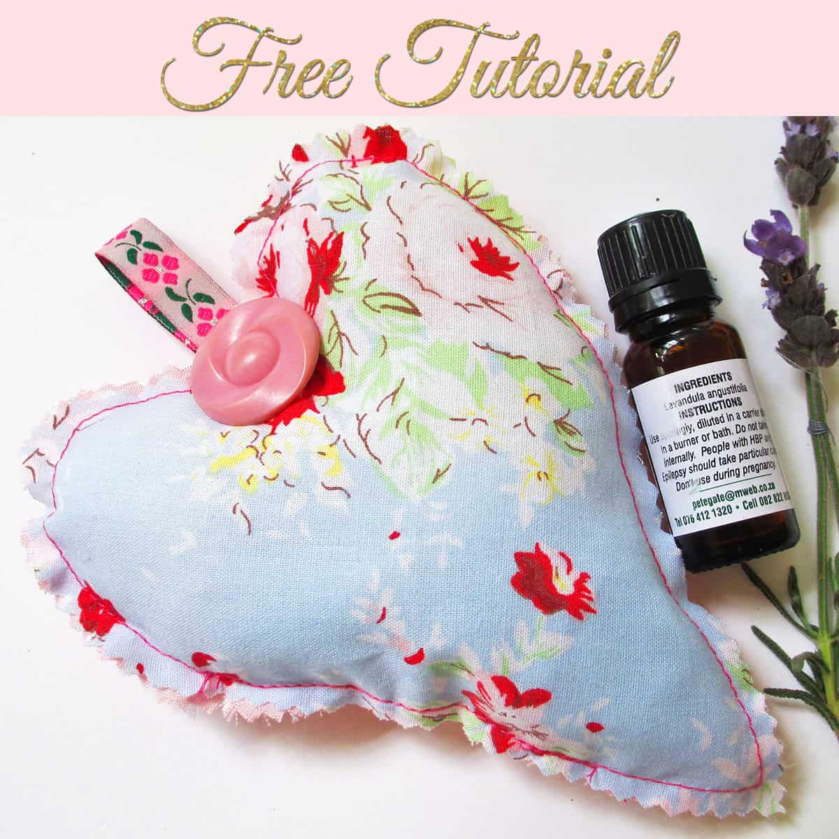 DIY Scented Sachets Heart Sachet for your Drawers TREASURIE