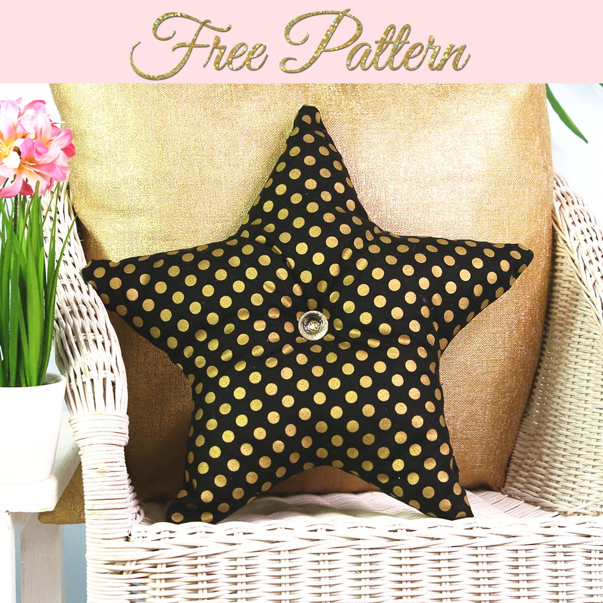 Star Pillow Pattern Free Pattern Template TREASURIE