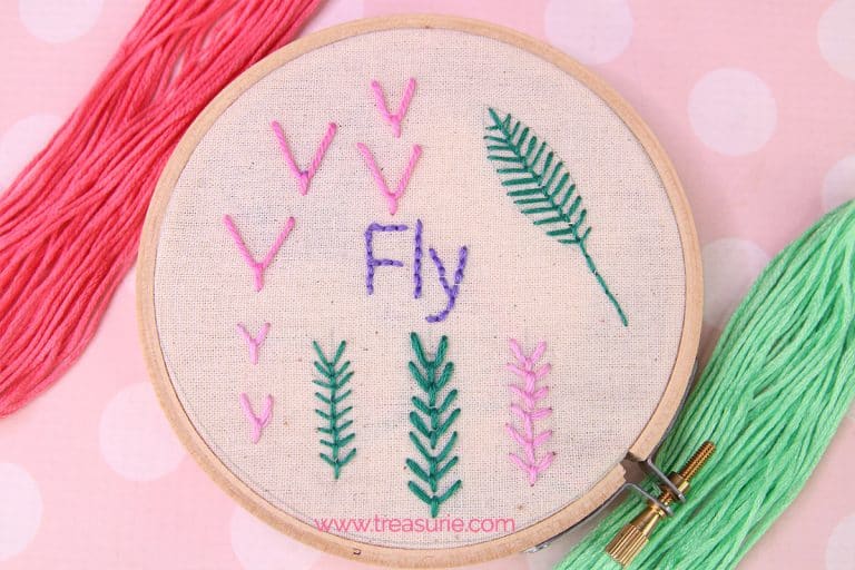 Fly Stitch Embroidery: Easy Step-by-Step Tutorial for Beginners | TREASURIE