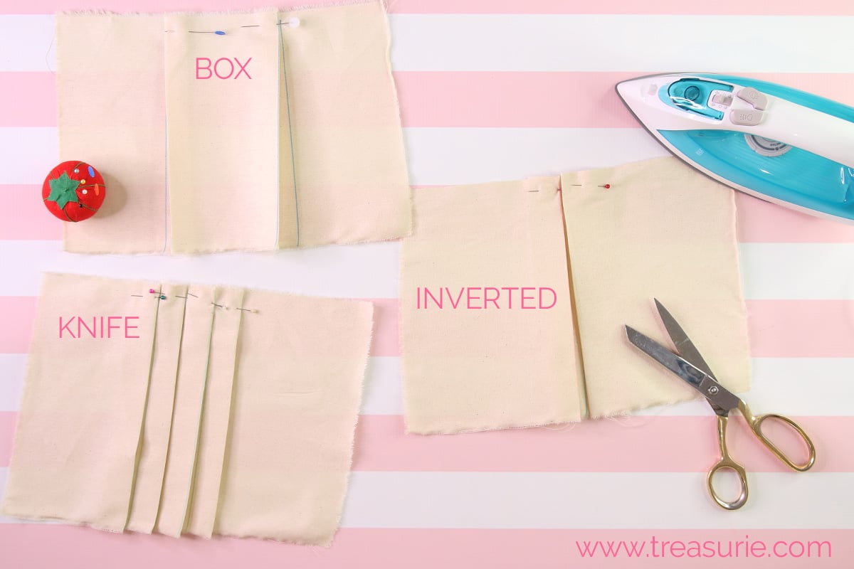 How To Sew Pleats Step By Step With Video Treasurie