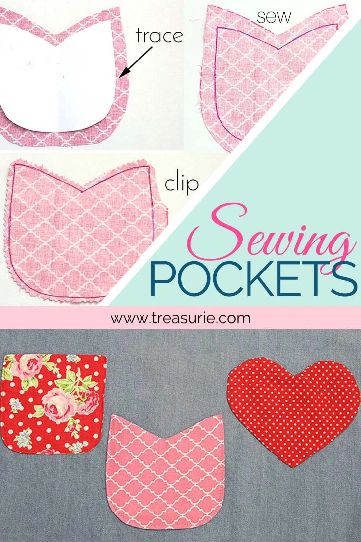 How To Sew A Pocket | Sewing Pockets The Easy Way | TREASURIE