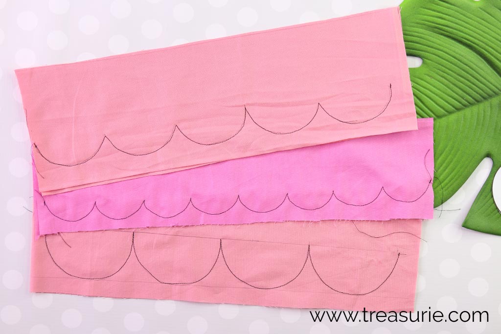Scalloped Edges - Stitching