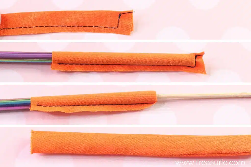 Spaghetti Strap with a Skewer and Straw