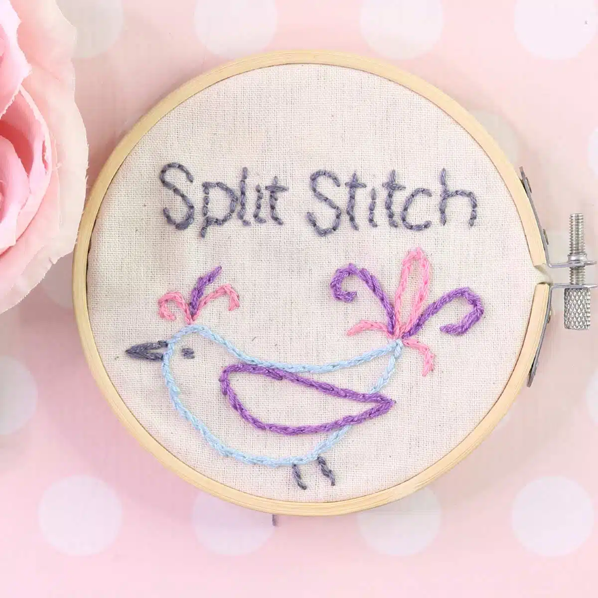 Split Stitch - Easy Stitch Tutorial | TREASURIE