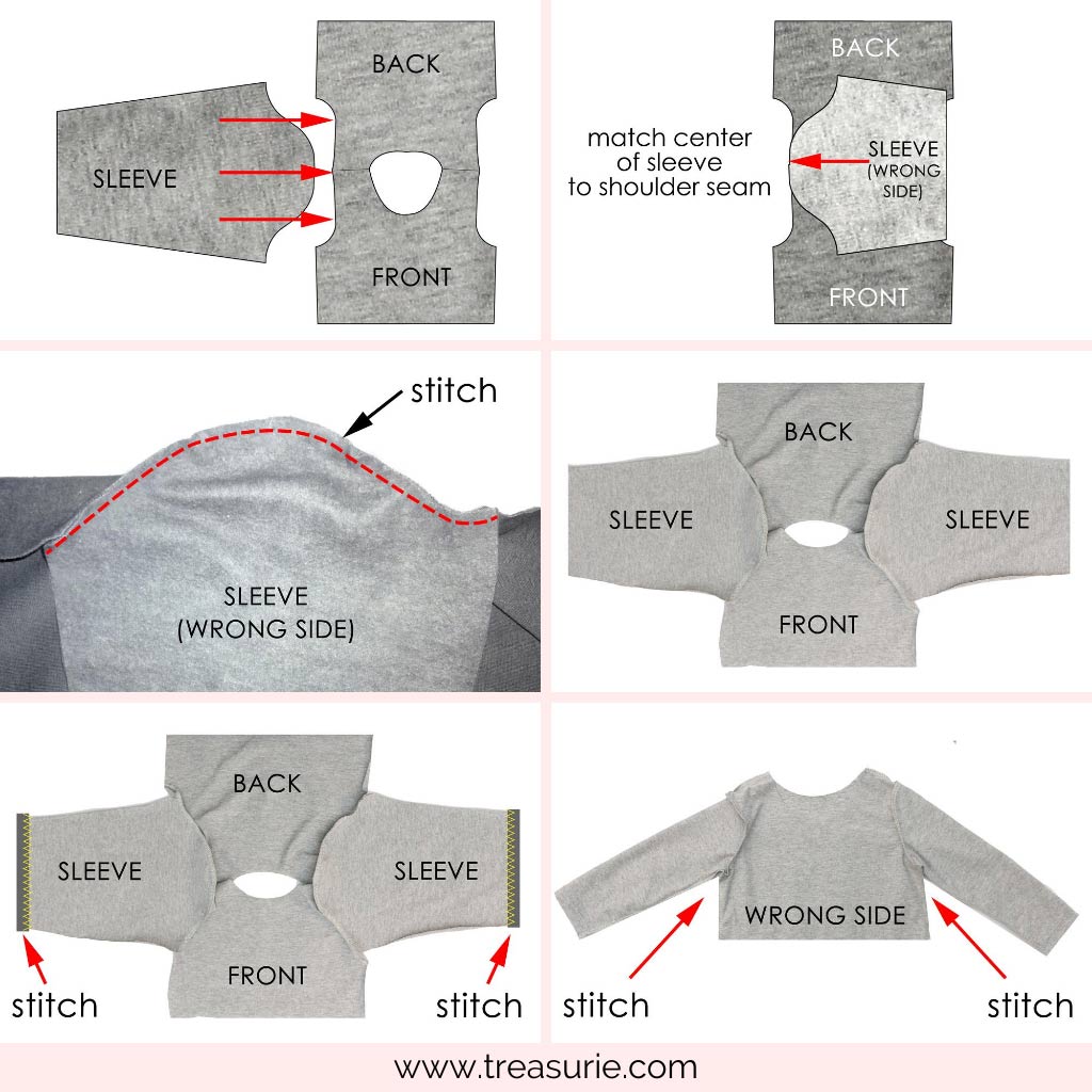 How to Sew a Sleeve 3 Easy Ways TREASURIE