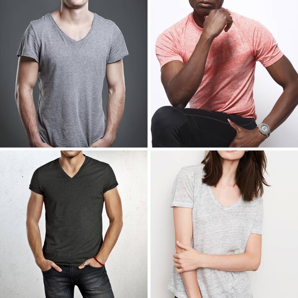 type of neck shirts