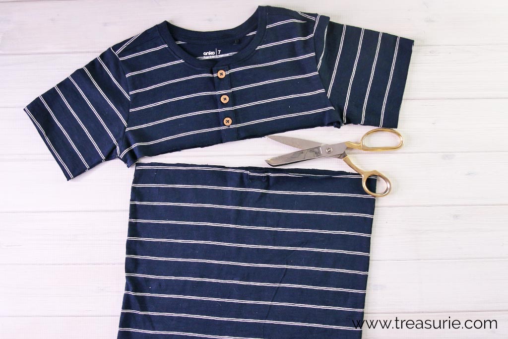 T-Shirt to Skirt - Cutting