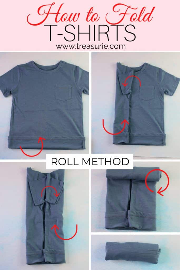 How to Fold a T-Shirt - Army Roll Method