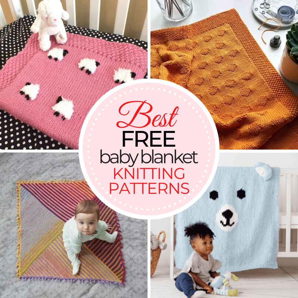 25 Knitted Baby Blanket Patterns - All The Favorites | TREASURIE