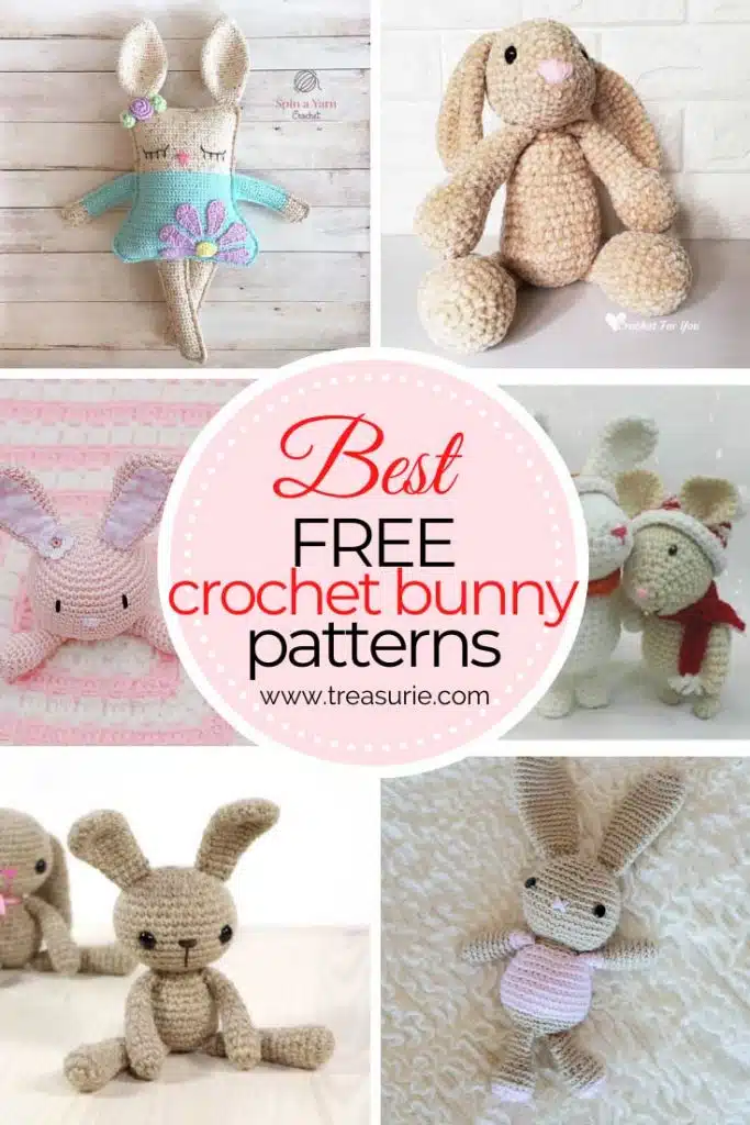 27 Free Crochet Bunny Patterns, Cuddly Rabbits | TREASURIE