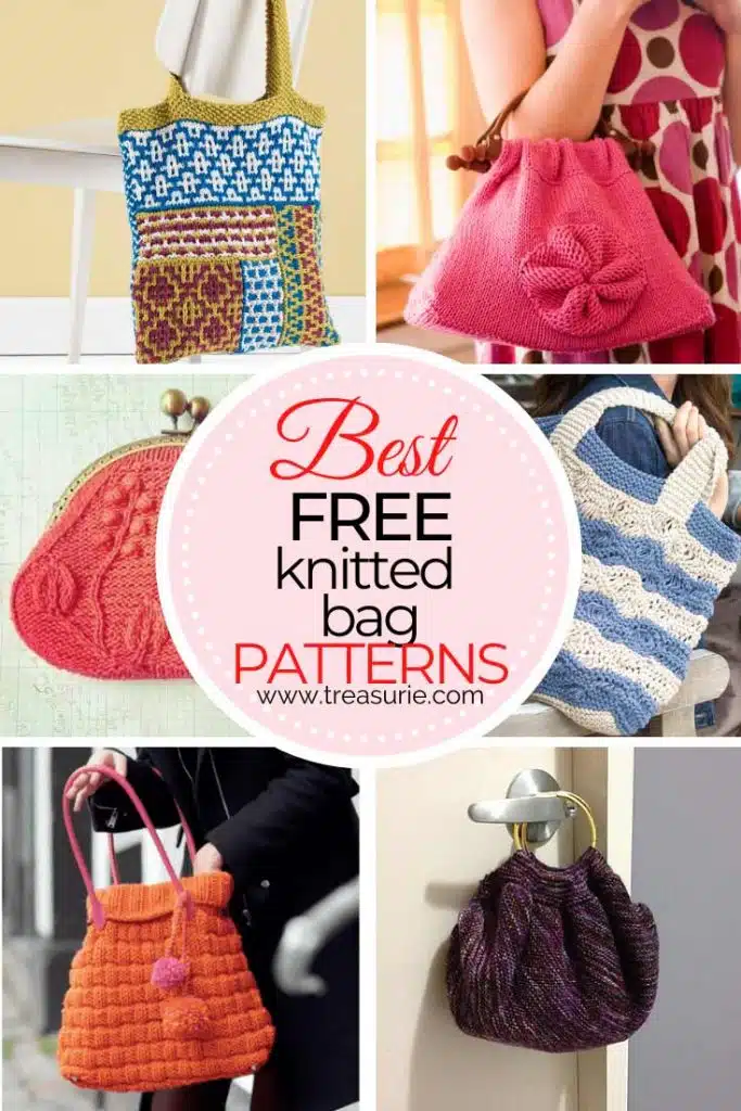 29 Free Knitted Bag Patterns Purse Patterns TREASURIE