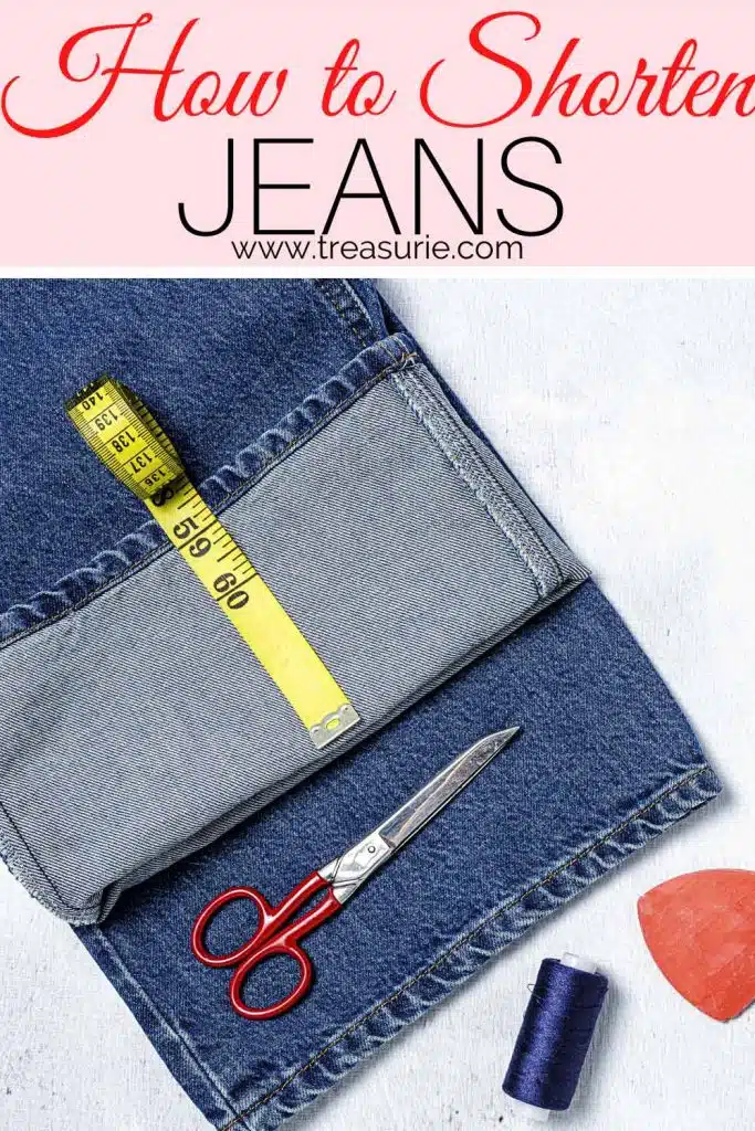 Easy way to hem fashion jeans