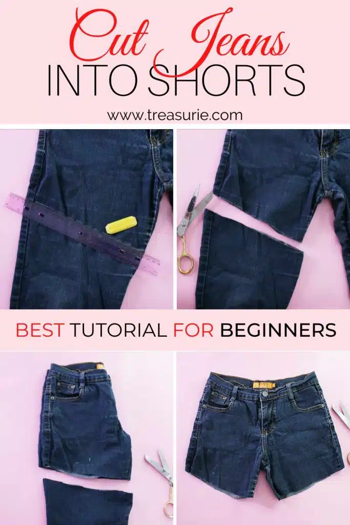 Making cut fashion off jeans