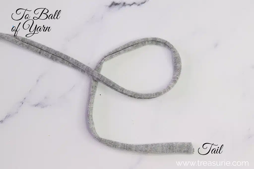 Crochet Magic Ring - The Letter "e"