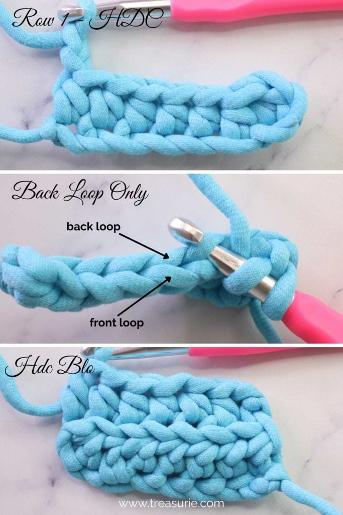 Half Double Crochet Stitch How to Half Double Crochet Treasurie