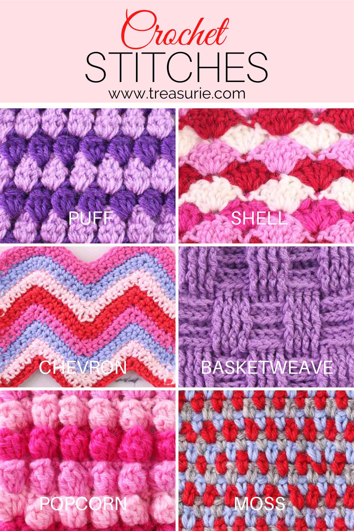 39+ Types Of Crochet Stitches & Patterns Easy Guide With Pictures ...