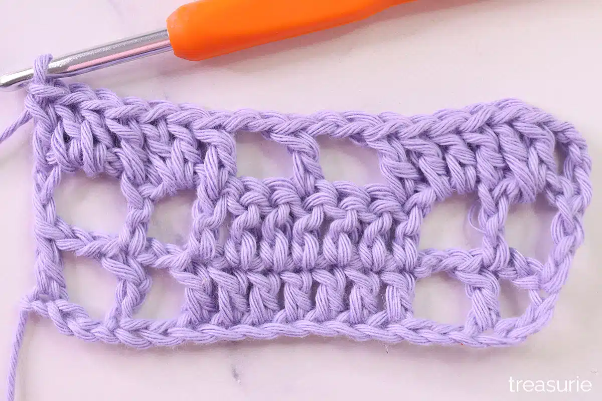 Row 2 of the pattern
